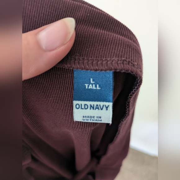 Old Navy Slinky Ruched Side Purple Maxi Skirt Large Tall - Picture 3 of 5